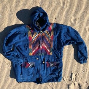 Vtg Embroidered Denim Jacket